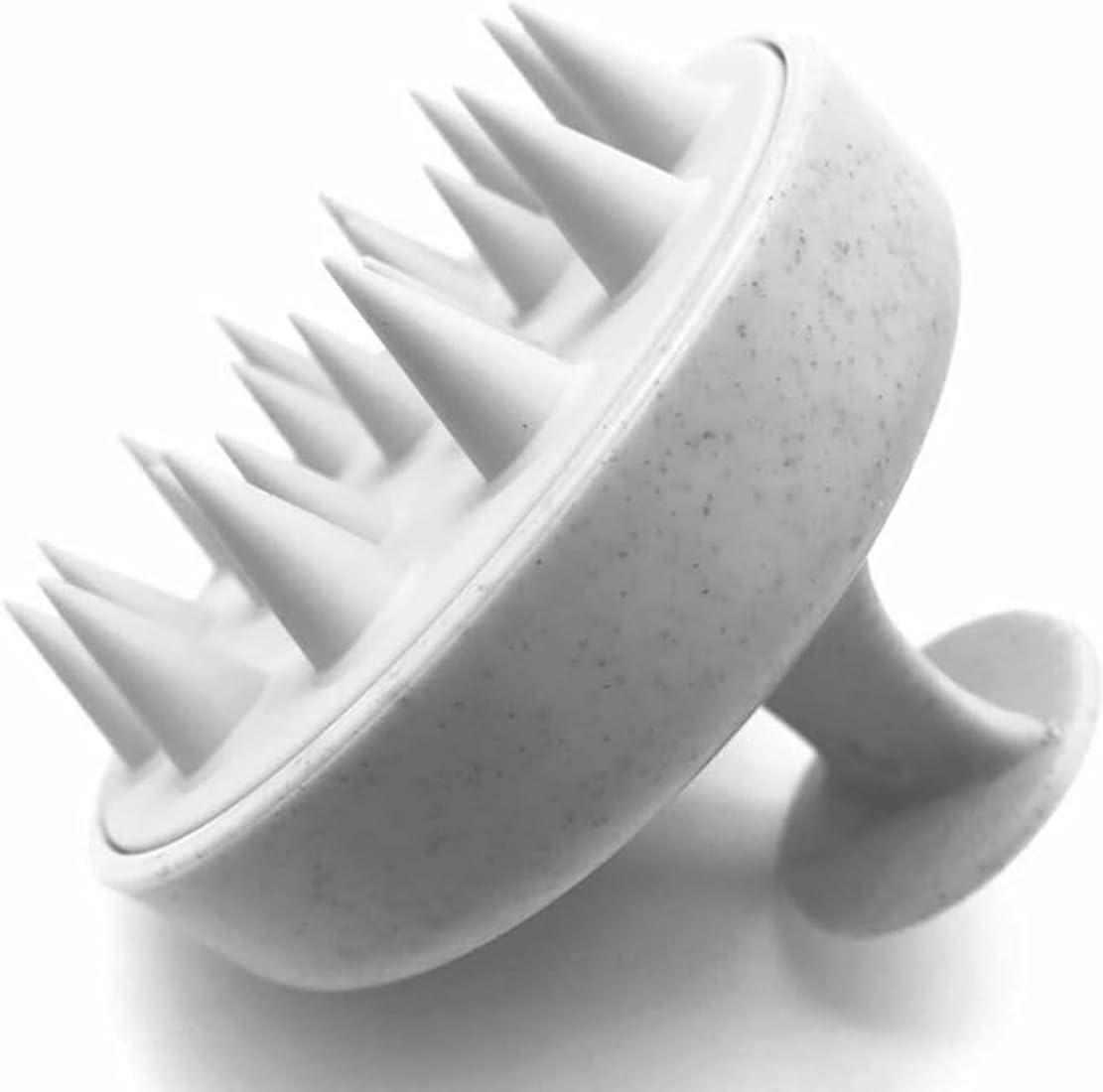 Commence Commence Scalp Massager Shampoo Brush with Soft Silicone Bristles for Anti Dandruff, Exfoliating and Scalp Care, Prevents Hair loss for Men, Women (White)