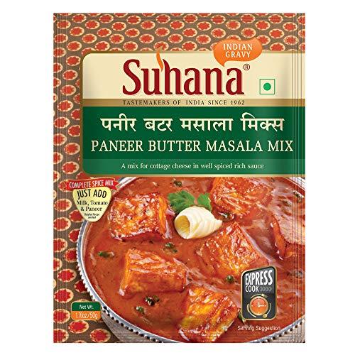 Suhana Suhana Paneer Butter Masala 50g Pouch | Spice Mix | Easy to Cook | Pack of 8
