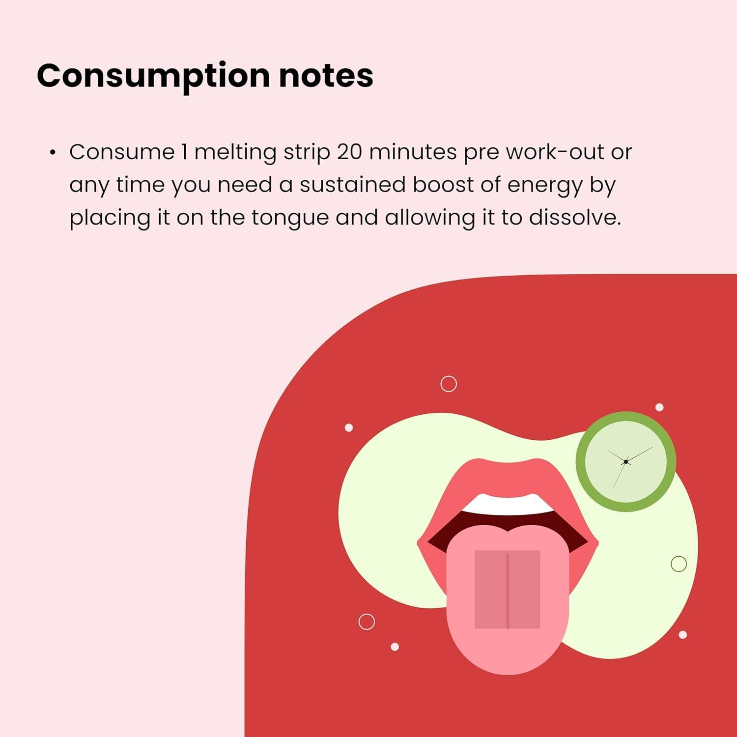 Stronger me. Stronger Me Energy Supplement with Plant Based 50 mg Caffeine, Taurine, L-Theanine, Vitamin B5, B6, B9, B12 for Enhanced Performance and Reduced Fatigue. Ideal for Pre-Workout and Sports Activities | Chocolate Mint Flavor | 30 Oral Strips.