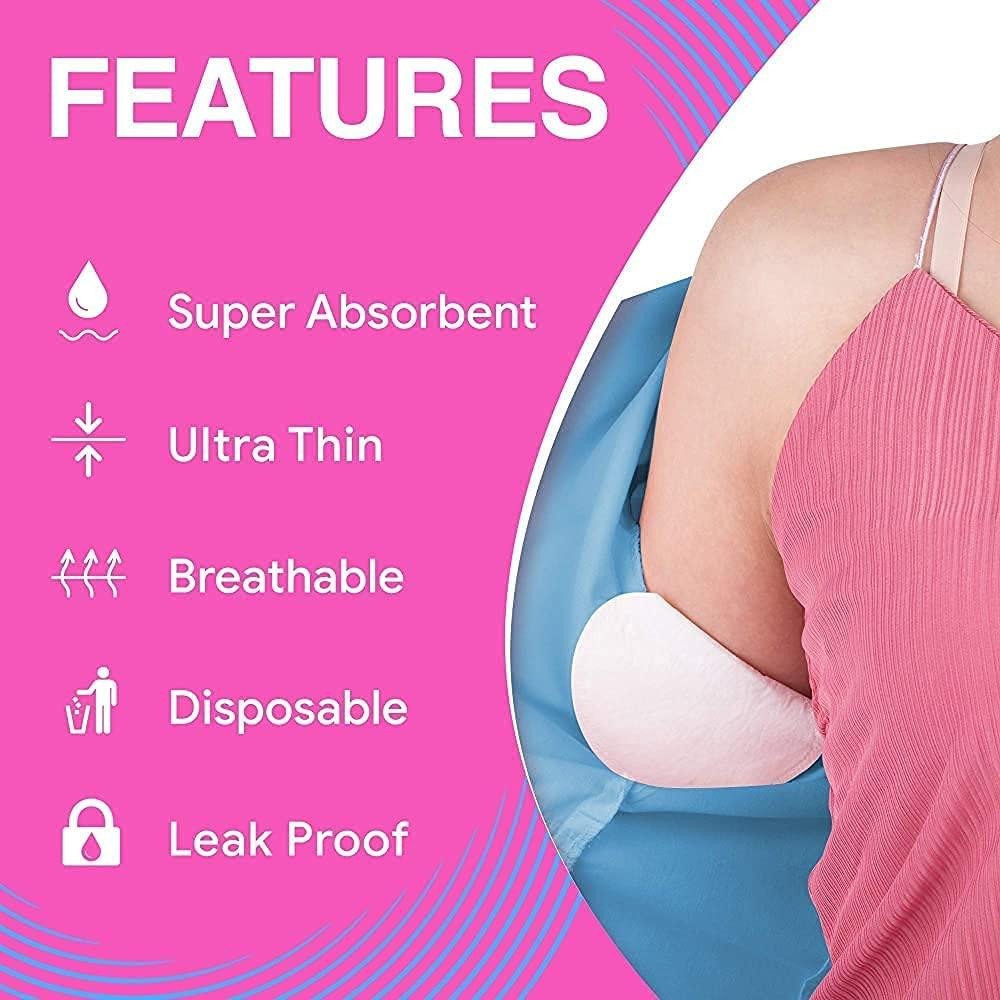CHAMPEX CHAMPEX Underarm Sweat Pads - Disposable Armpit Sweat Pads To Fight Hyperhidrosis And Excessive Sweating For Women And Men - Non Visible Dress Shields