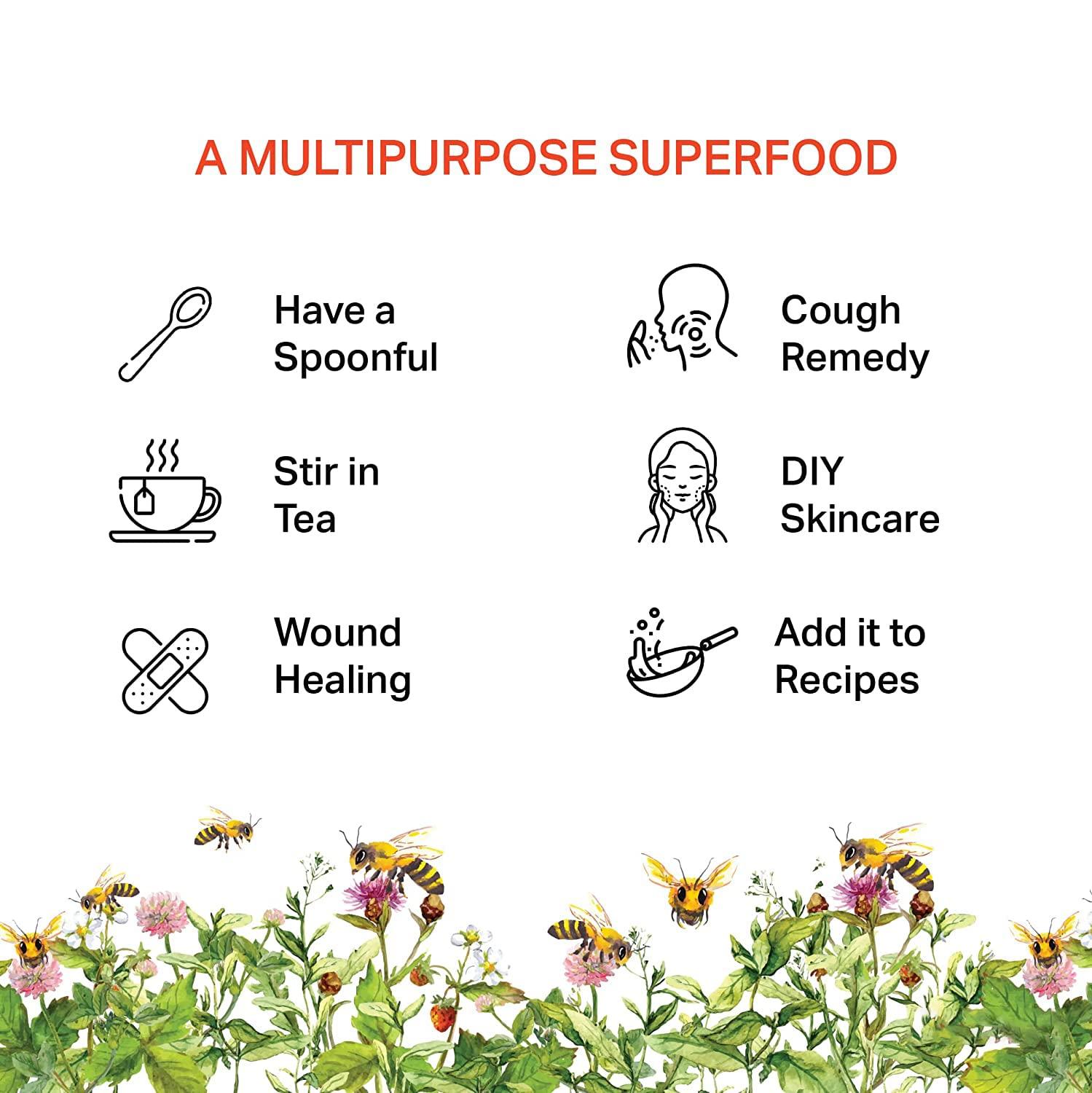 Brown Bag - Tales of Nourishment Small Bee Honey - 100% Pure Raw Organic Unprocessed Shahad| 100% Pure NMR Tested Shahad | No Added Sugar |Natural & Unpasteurized Immune Booster Flavoured Original Honey (Pack of 1)_750g