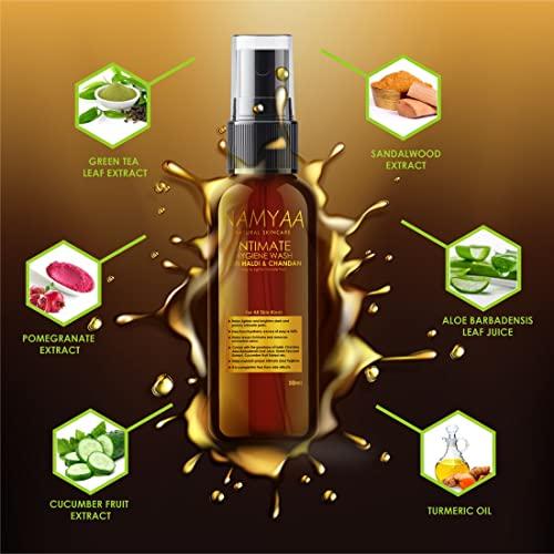 Namyaa Namyaa Haldi Chandan Intimate Hygiene Wash | With Germ and Odour Protection | pH Balanced 50ml