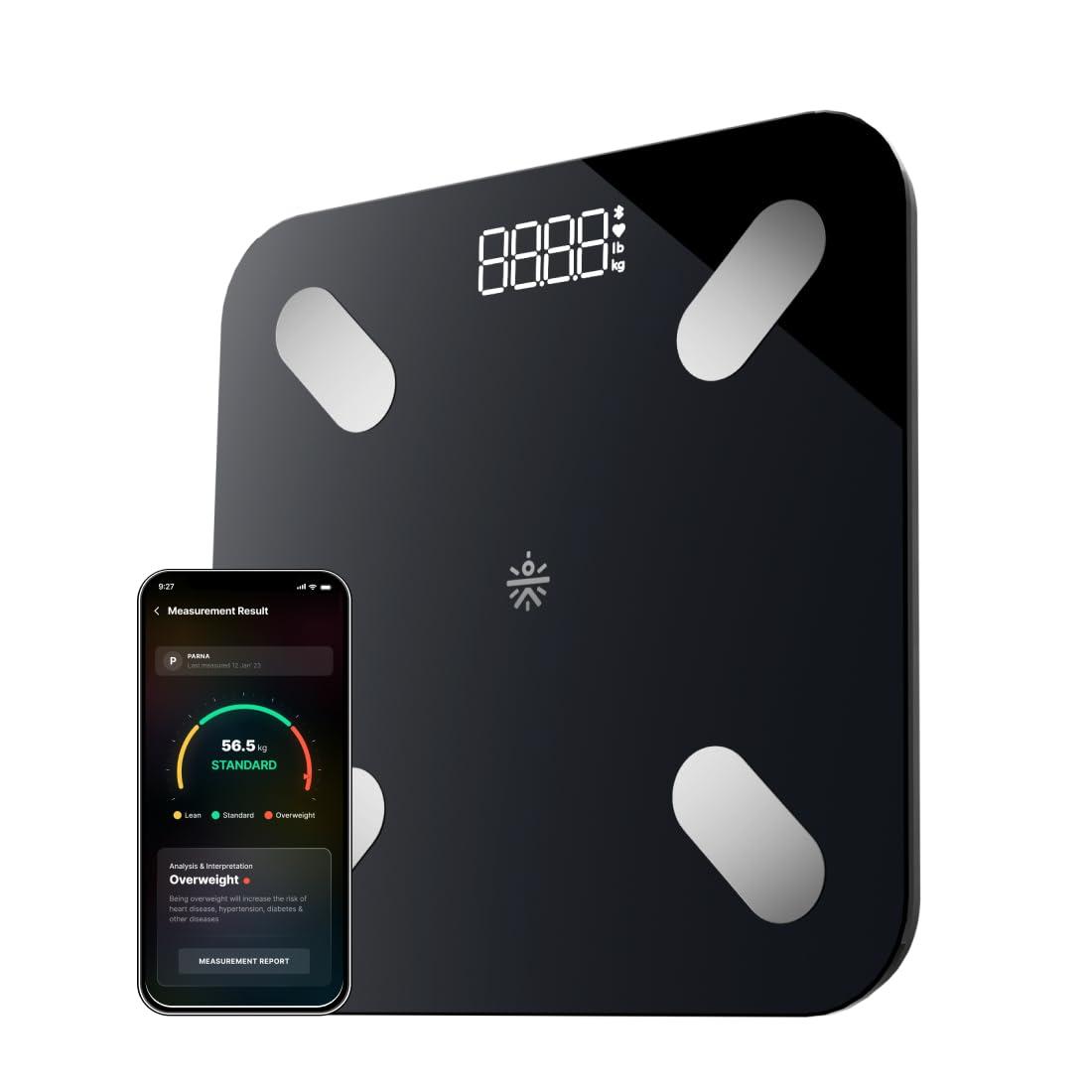 Cult Cult Smart Body Fat Scale, US FDA Approved, 20+ Parameters, BMI, 10 members, Bluetooth Weight Machine, Body Fat Analyzer, LED Display.