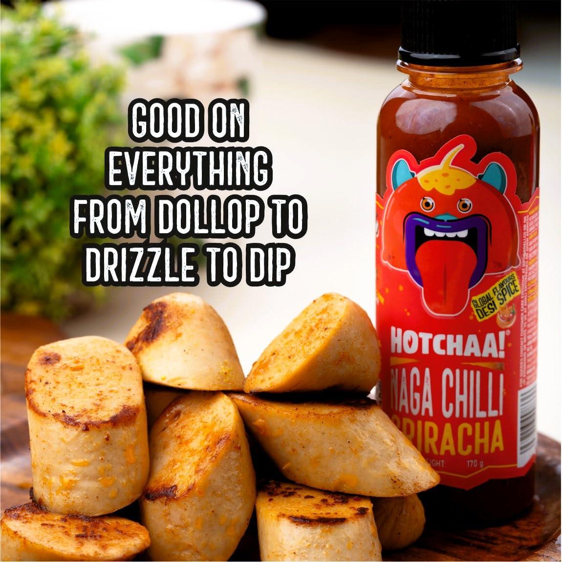 HOTCHAA HOTCHAA Sriracha Hot Sauce 150g - Tancy & Spicy flavour Small Batch Production using Premium Ingredients, NO MSG, Vegan