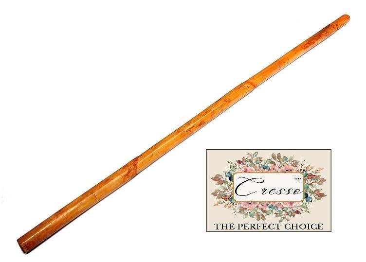 CRESSO CRESSO? 5 Feet Long Cane Stick, Five Feet Cane Stick, Cane Stick, Cane, Stick, Long Stick, Walking Stick, Yoga Stick, Yoga Tool, Wooden Stick for Walking, Multipurpose Stick, 5 Feet, Pack of 1