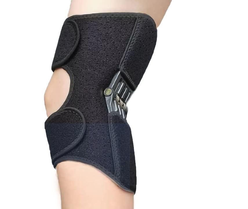 SNAPSHOPECOM SNAPSHOPECOM Spring Knee Booster Power Knee Support Recovery Brace Non-Slip Pain Relief Knee Lift Leg Heavy Weight Lift, Cross Fit, Gymming, Power Lifting (1 pair)