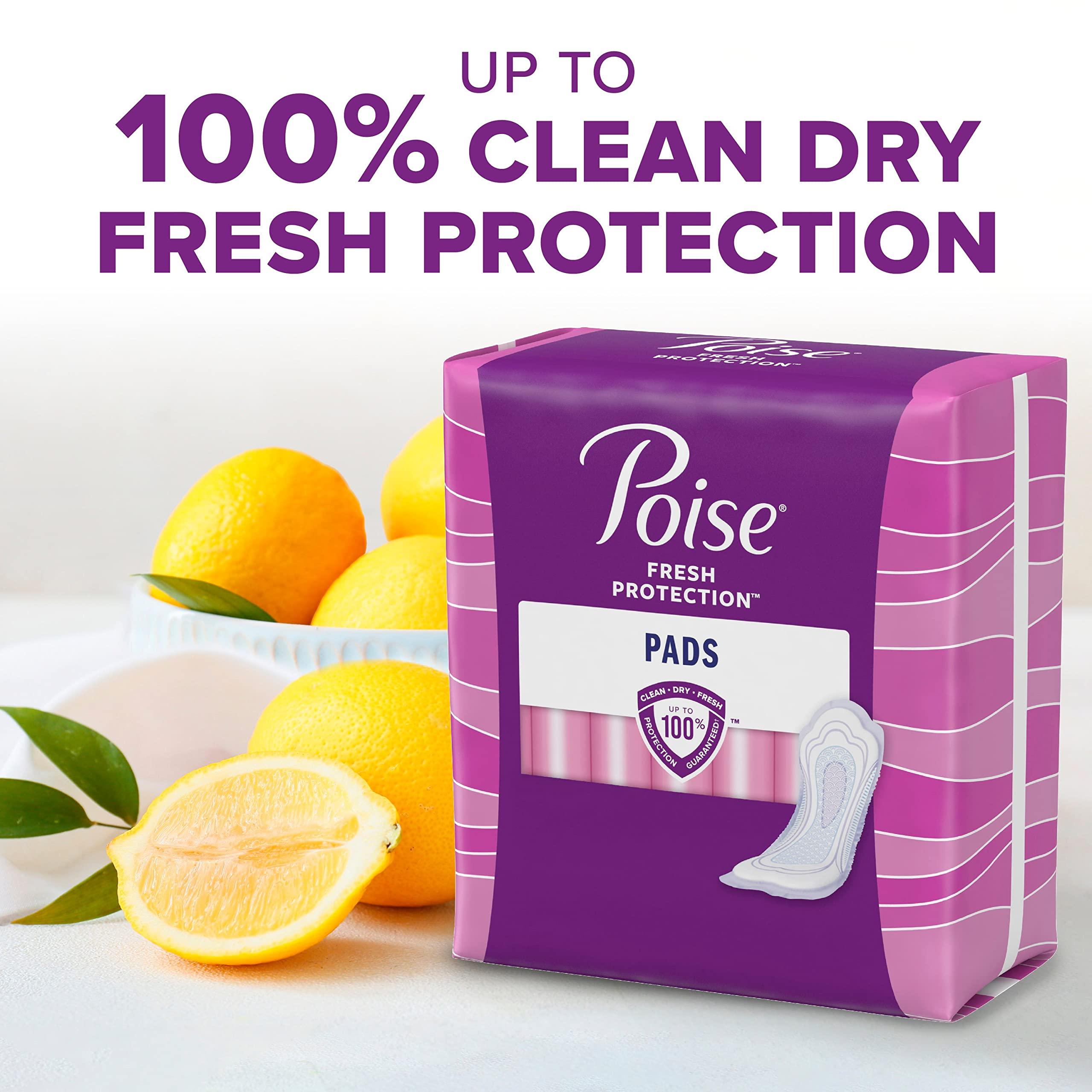 Poise Poise Incontinence Pads, Moderate Absorbency, Regular, 66 Count