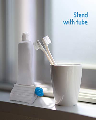 MoHern MoHern Plastic Toothpaste Squeezer, 4 Pcs Toothpaste Tube Squeezers, Multi-Purpose Toothpaste Dispenser, Rolling Toothpaste Holder Stand