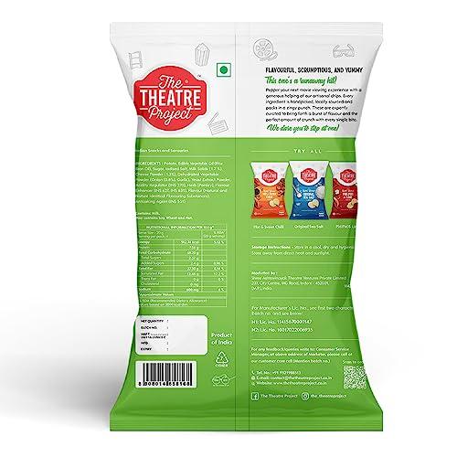 THE THEATRE PROJECT The Theatre Project Kettle Cooked Chips, Sour Cream & Onion Chips, Potato Chips, Combo Pack of 5 Pouch, 410g