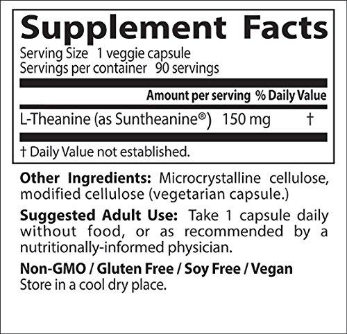 Doctor\'s BEST Doctor\'s Best, Suntheanine L-Theanine, 150 mg, 90 Veggie Caps