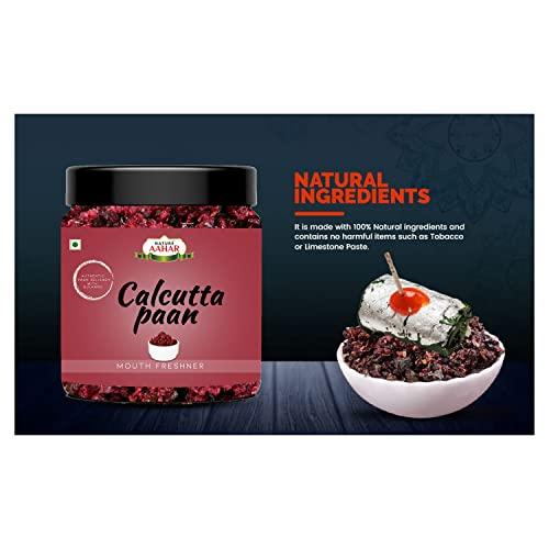 Nature Aahar Nature Aahar Kalkati (Calcutta) Meetha Paan Without Supari || Sweet Paan Hygienically Packed Traditional Mukhwas Mouth Freshener [Jar Pack] (200 Grams)