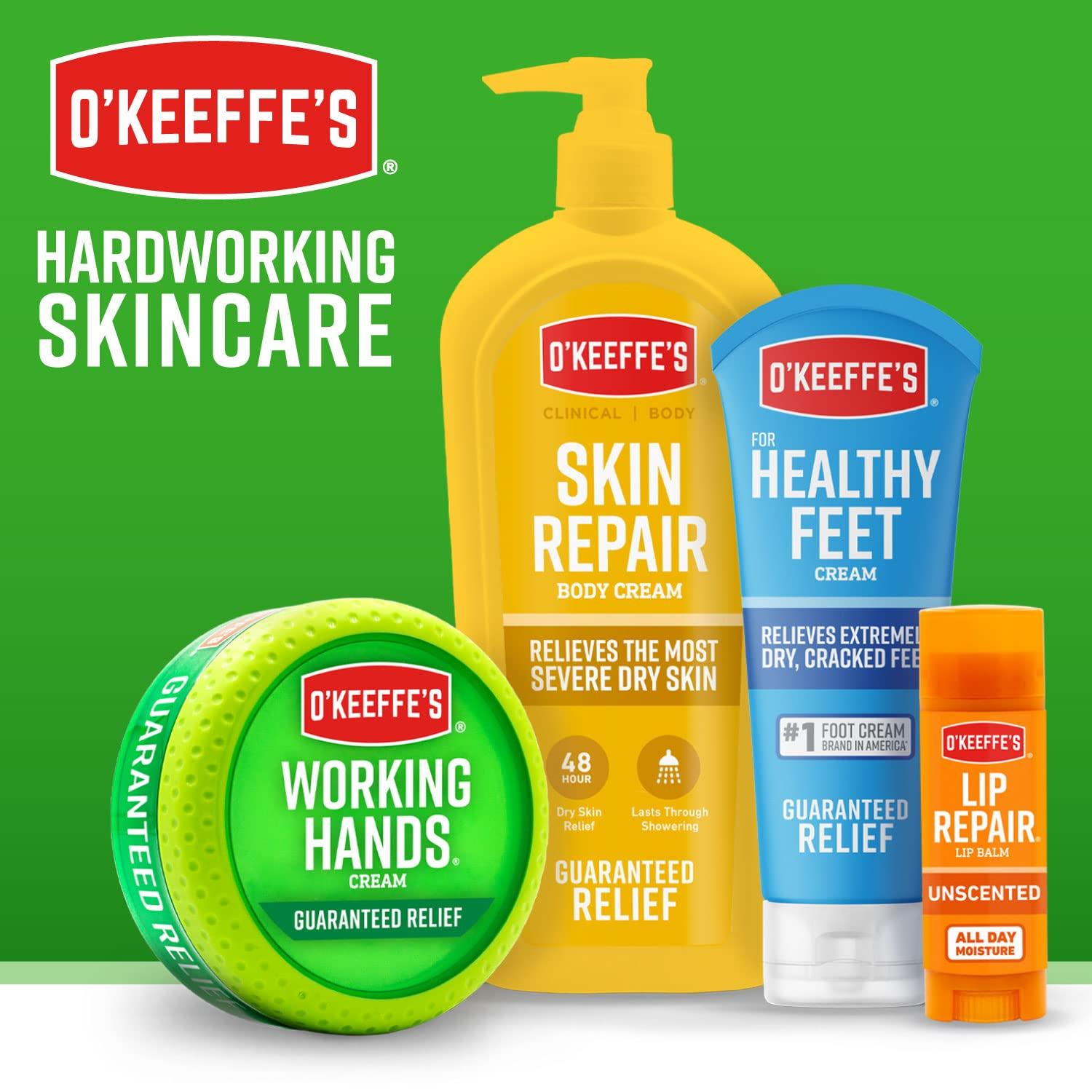 O'Keeffe's O\'Keeffe\'s K0400008 Healthy Feet Exfoliating Foot Cream, 3 ounce Tube