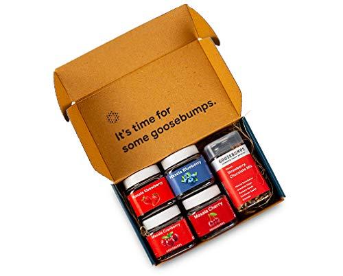 Goosebumps Pickles Goosebumps Gift Hamper | Contains 4 Masala Mix Dried Berries & Strawberry Chocolate Snack Mix| Premium Dry-Fruits Healthy Snacks |Festival Gift Hamper Eco Pack Combo, 420g