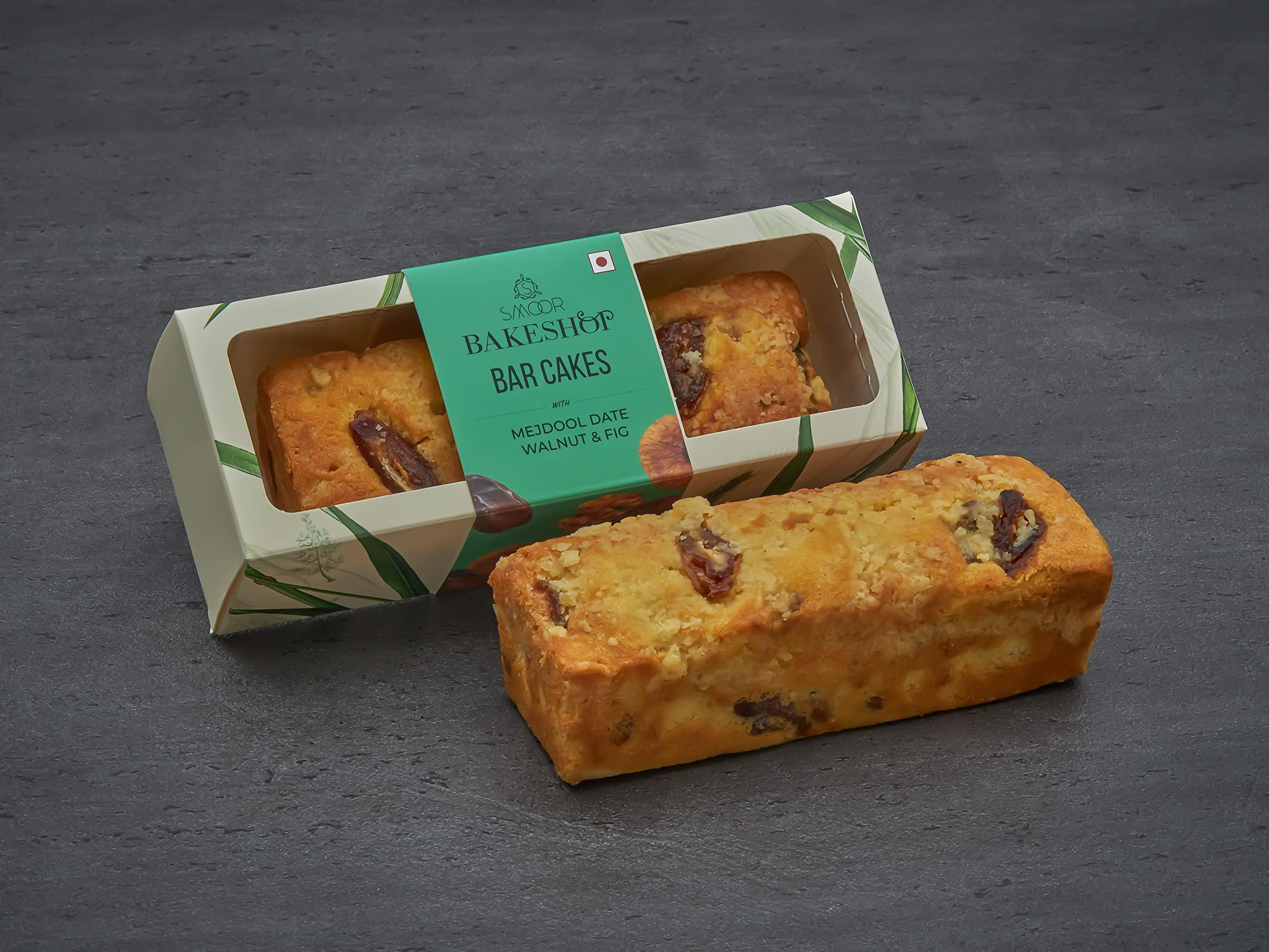 SMOOR Smoor Date Walnut & Fig Teacake | Tea Cake, Dry Cake, Coffee Cake | Gourmet Snacking, 250 gms, Handmade