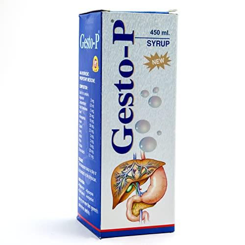 Gesto-P Gesto-P PanAsia Herbal Gesto-P Syrup 450 ml Pack with Ajwain, Triphala & Ashwagansha