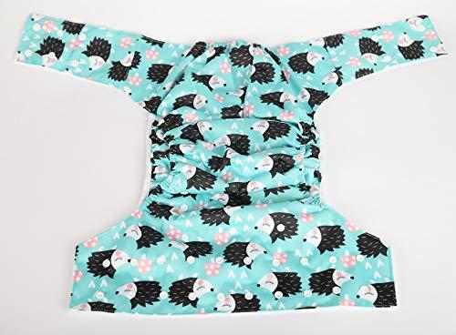 Sigzagor Sigzagor Teen Adult Cloth Diaper Nappy Reusable Washable for Disability Incontinence (Hedgehog)