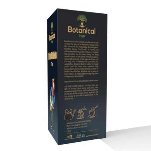Botanical Sage Botanical Sage- Rooibos Tea 40 Pyramid Tea Bags | South African Red Rooibos | Selected | Luxury Tea