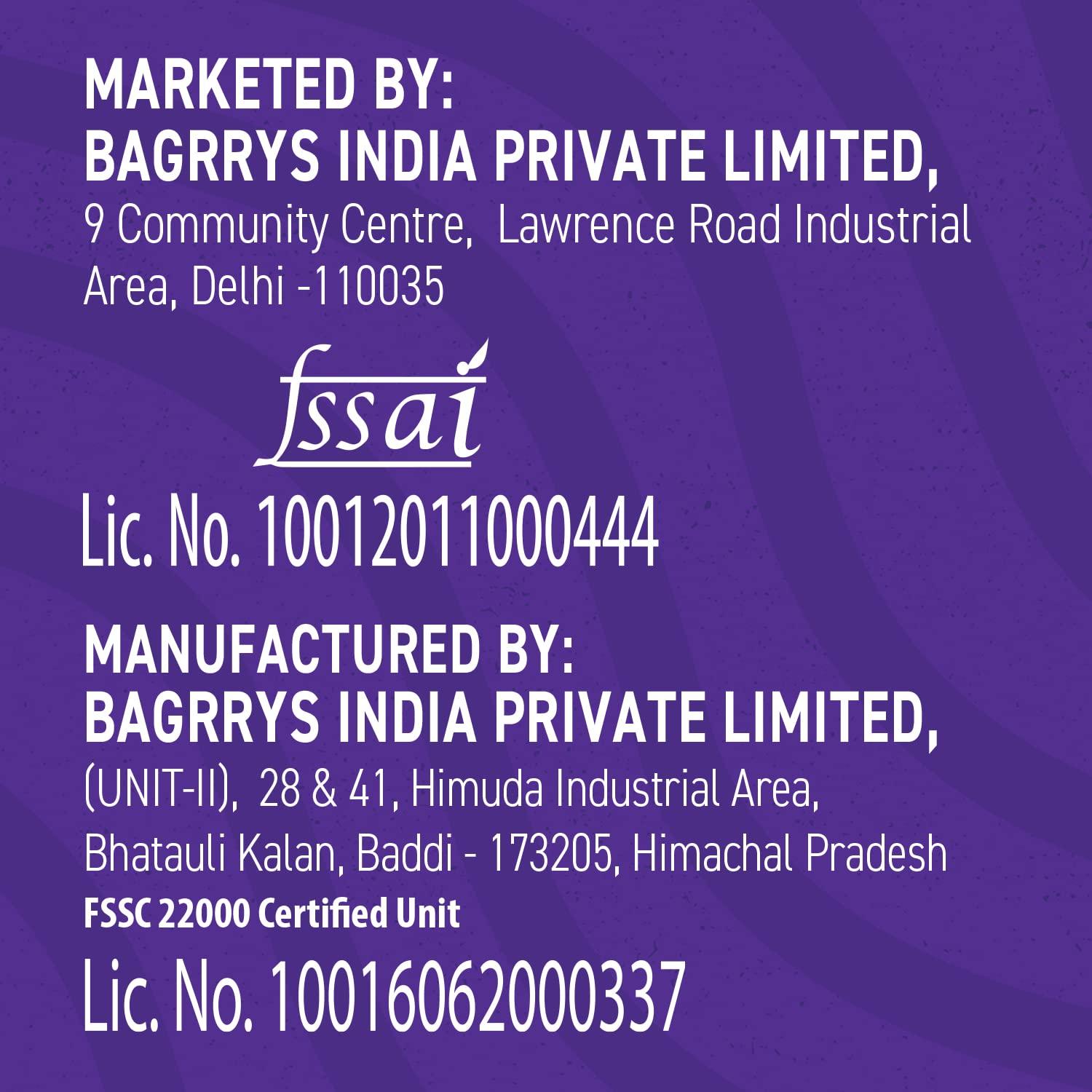 Bagrry's Bagrry's Fruit N Fibre, Mixed Fruit Muesli, 1000 GM, Jar, Pack of 2