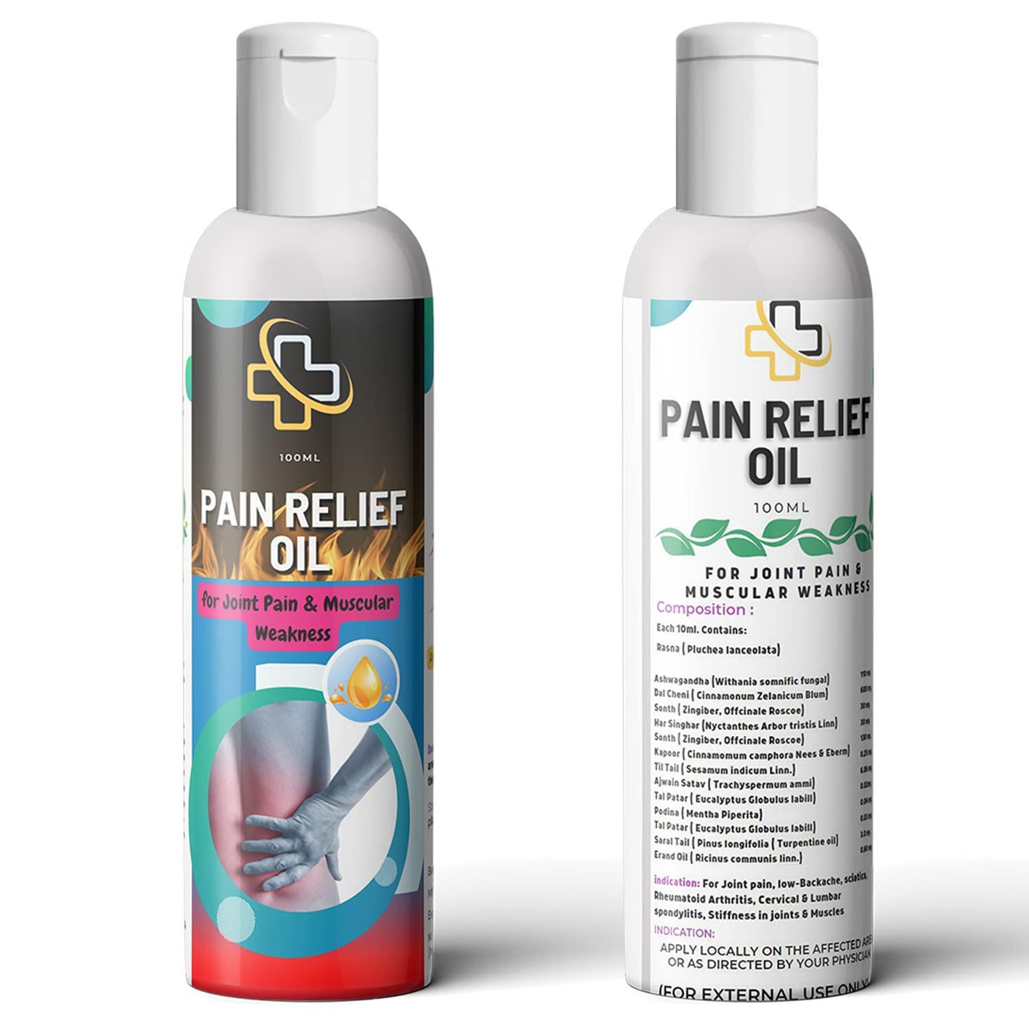 FCS Natural & Ayurvedic Pain Relief Oil for Muscle & Joint Pain 100ml