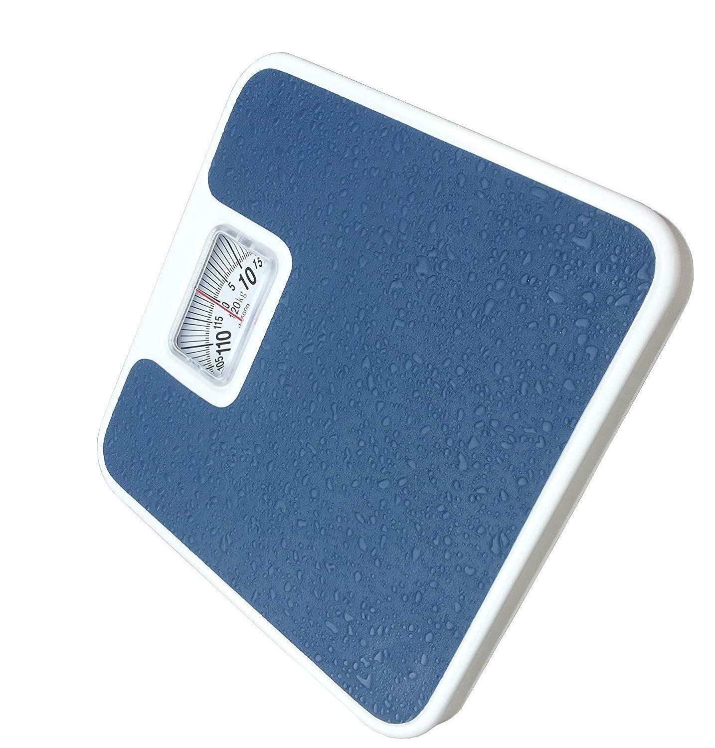 MAJRON MAJRON Personal Manual Analogue Weighing Scale Upto 130 Kgs Capacity for Human Body Weight Machine (Blue)