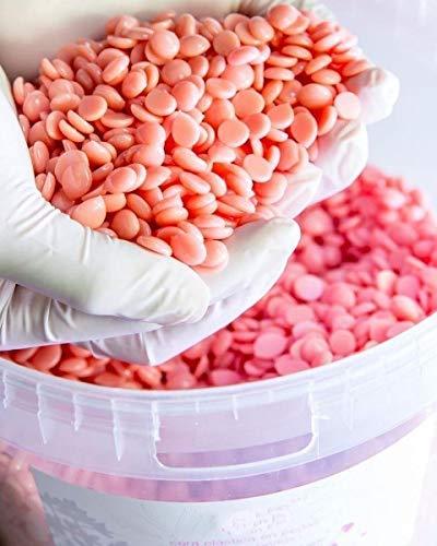 LEGORATE Legorate Rose Pink Hard Wax Beads All Purpose Painless Hair Removal Stripless Wax 200 GM (Pink))