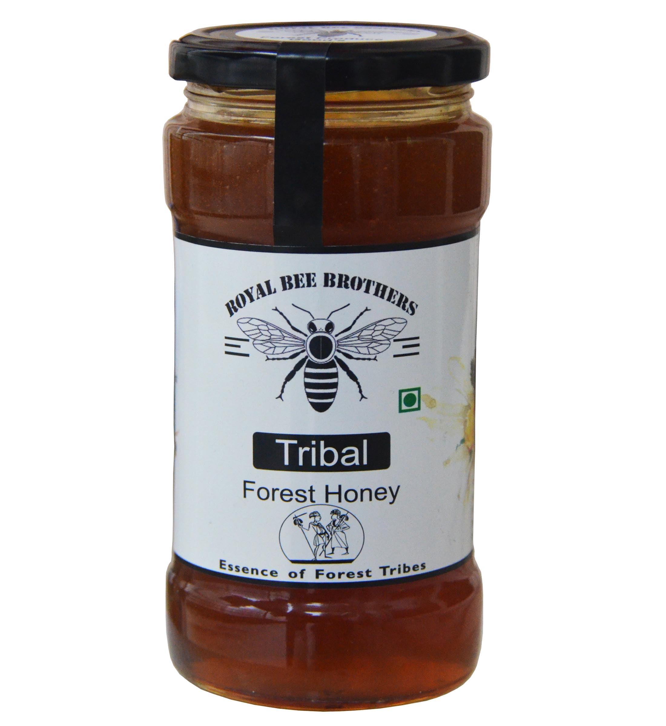 Royal Bee Brothers Royal Bee Brothers | Tribal Natural Forest Honey | Produce of Wild Honey Bees | 100% Raw, Unprocessed, Unheated, Unfiltered, No Chemical, No Adulteration | 250 g