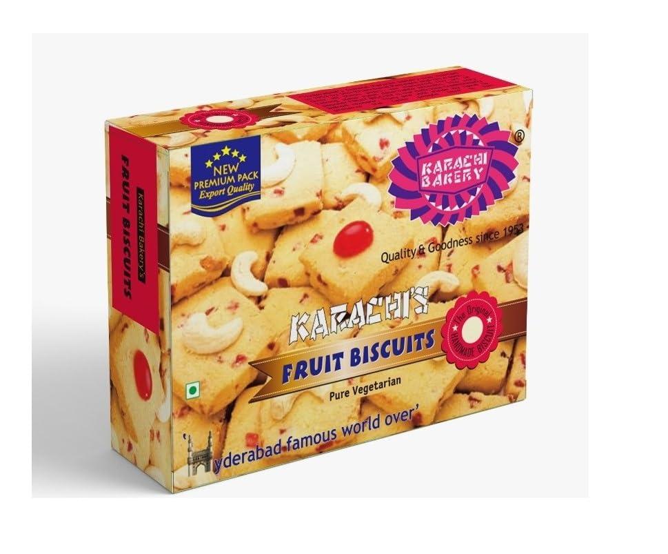 Karachi Bakery Karachi Bakery Fruit Biscuits, 800g ( Pack of 2, 2 X 400 grams )