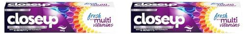 Close Up Close Up Complete Fresh Protection Toothpaste| From India\'s No.1 Gel Toothpaste, Oral Care| With Multi-Vitamin Formula, 150 G (Pack Of 2)