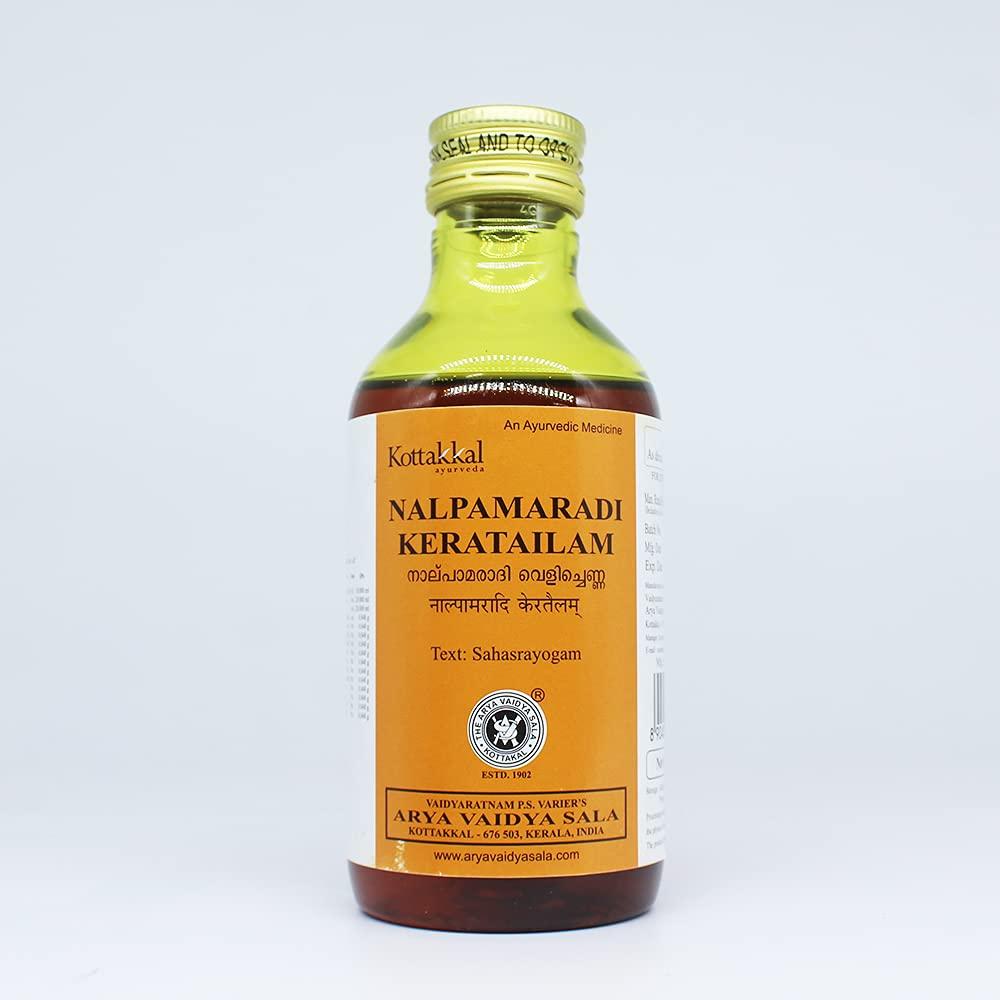 Golden Oldie Herbs Kottakkal | Nalpamaradi Kera Tailam-200Ml (Pack Of 1) | Of Arya Vaidya Sala