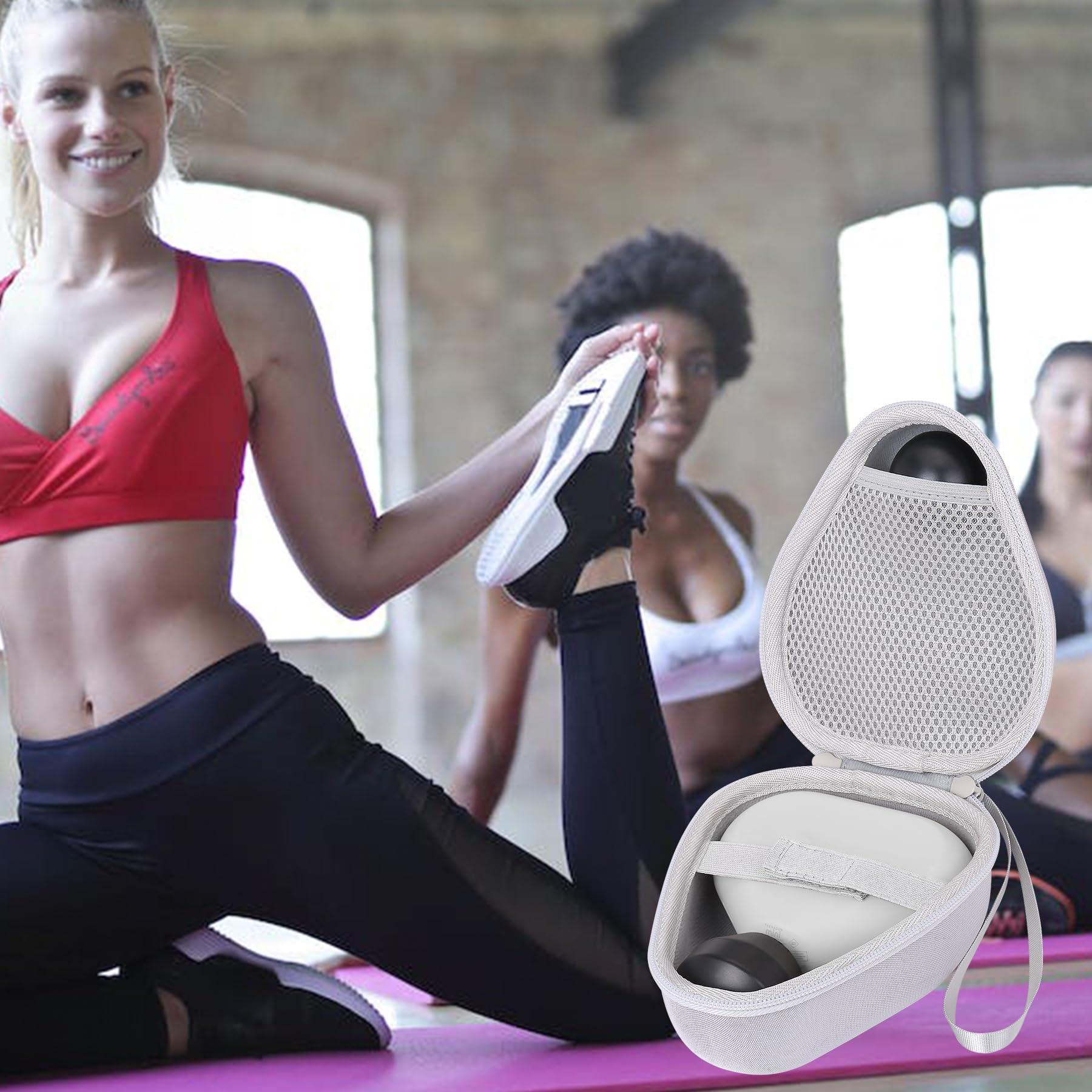 Aenllosi Aenllosi Hard Carrying Case Compatible with Theragun Mini 2.0 Handheld Electric Massage Gun,Massager Case for Replace Head & USB Charging Cable (Case Only,White)