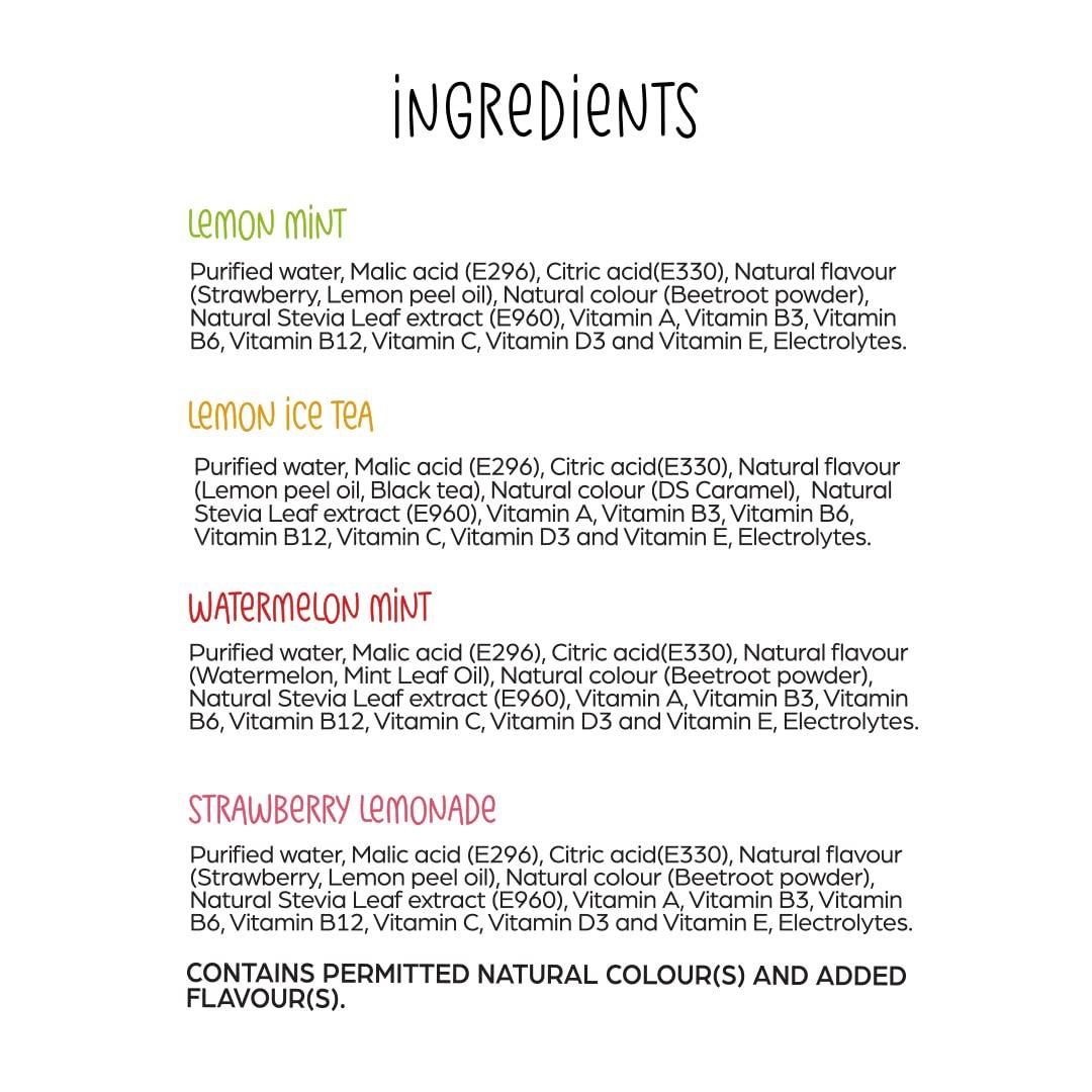 BEYOND WATER BEYOND WATER - (Pack Of 4 X 20 Servings) Water Enhancers|Shark Tank India Products|Sugar Free Instant Drink Mix, Favoured Water Drops (Lemon Mint, Lemon Ice Tea, Strawberry Lemonade, Watermelon Mint)