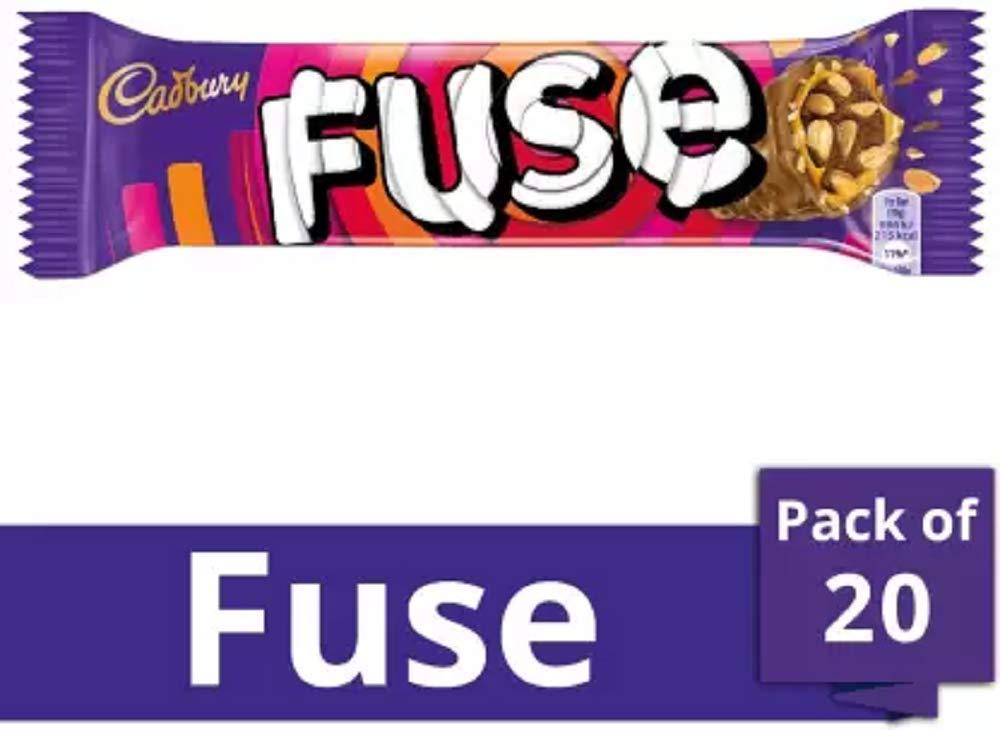 Cadbury Cadbury Fuse Chocolate Bar, 50 g (Pack of 20) Bars (20 x 50 g)