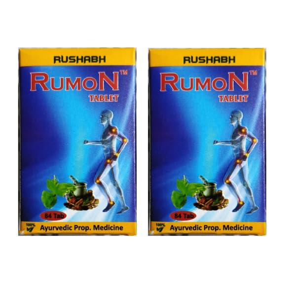 rushabh Rumon Tablets by Rushabh Gaharwar Pharma -(pack of 2 * 84 tablets) helpful in joint pain,Arthritis &swelling