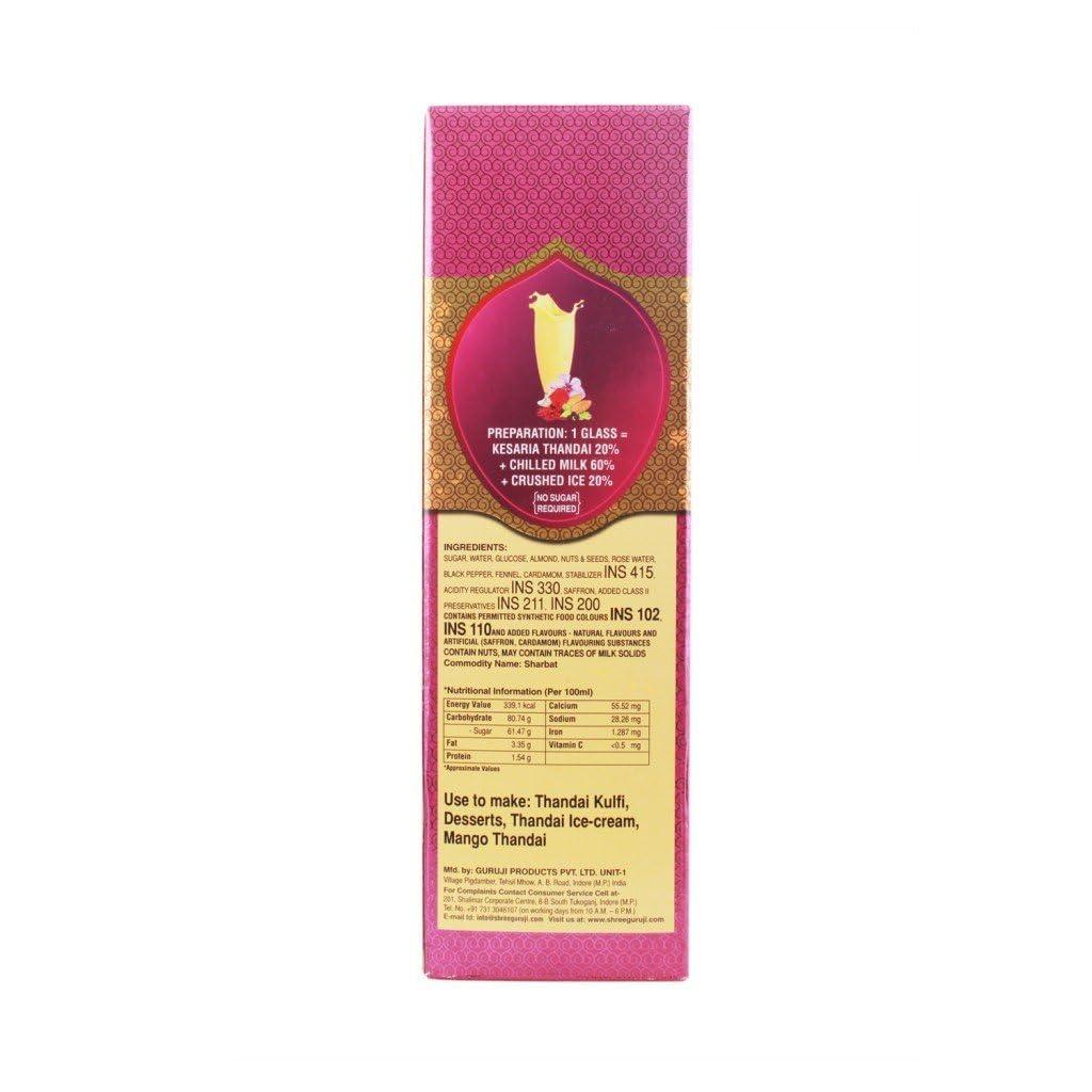 Guruji Guruji Kesaria Thandai, 750ml