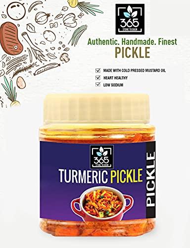 365 STORE TO DOOR 365 STORE TO DOOR Turmeric Pickle, 500g |Haldi Ka Achar | Homemade, Low Sugar, No Preservatives, No Oil | 100% Pure & Hygiene | Immunity Booster | Ready to Eat