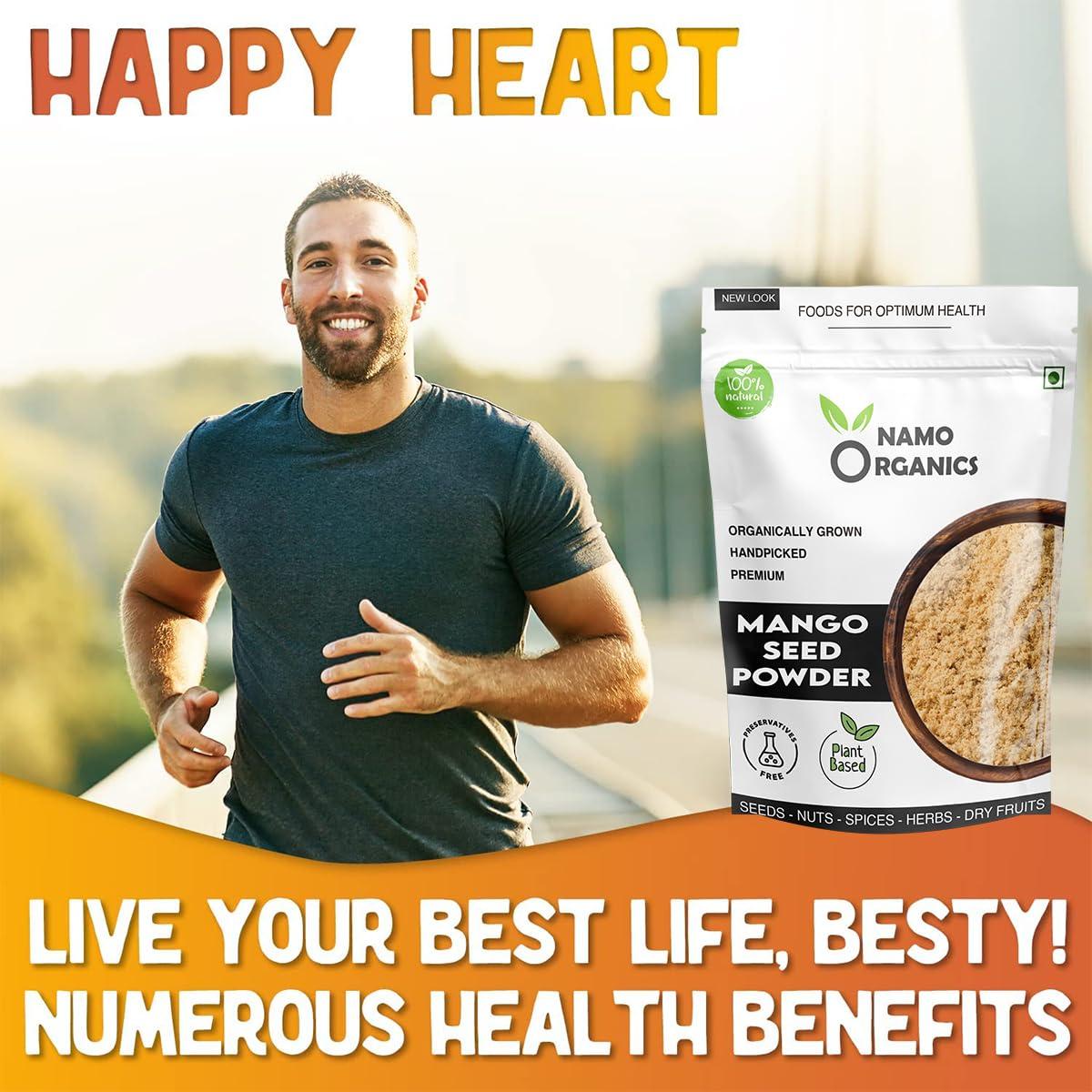 Namo Organics Namo Organics - Mango Seed Powder - 250 Gm - B12 Rich | No Preservatives | Double Filtered | No Added Impurities (250 Gm)