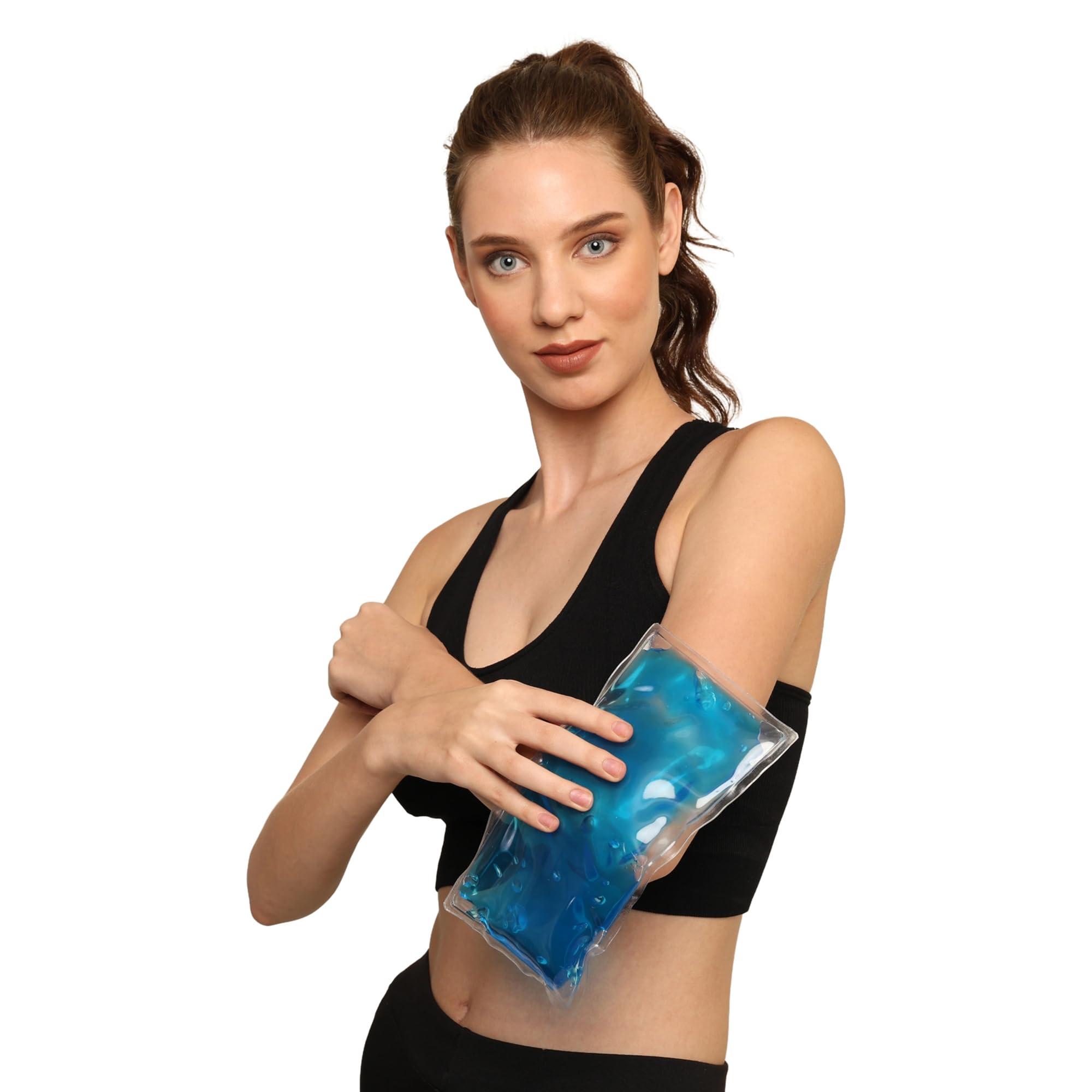 JYNX JYNX Reusable Cold Gel Pack for Effective Pain Relief and Comfort Versatile and Convenient Cooling Therapy Solution for Aches and Discomfort, Pack of 2 (Medium (130mm*240mm))