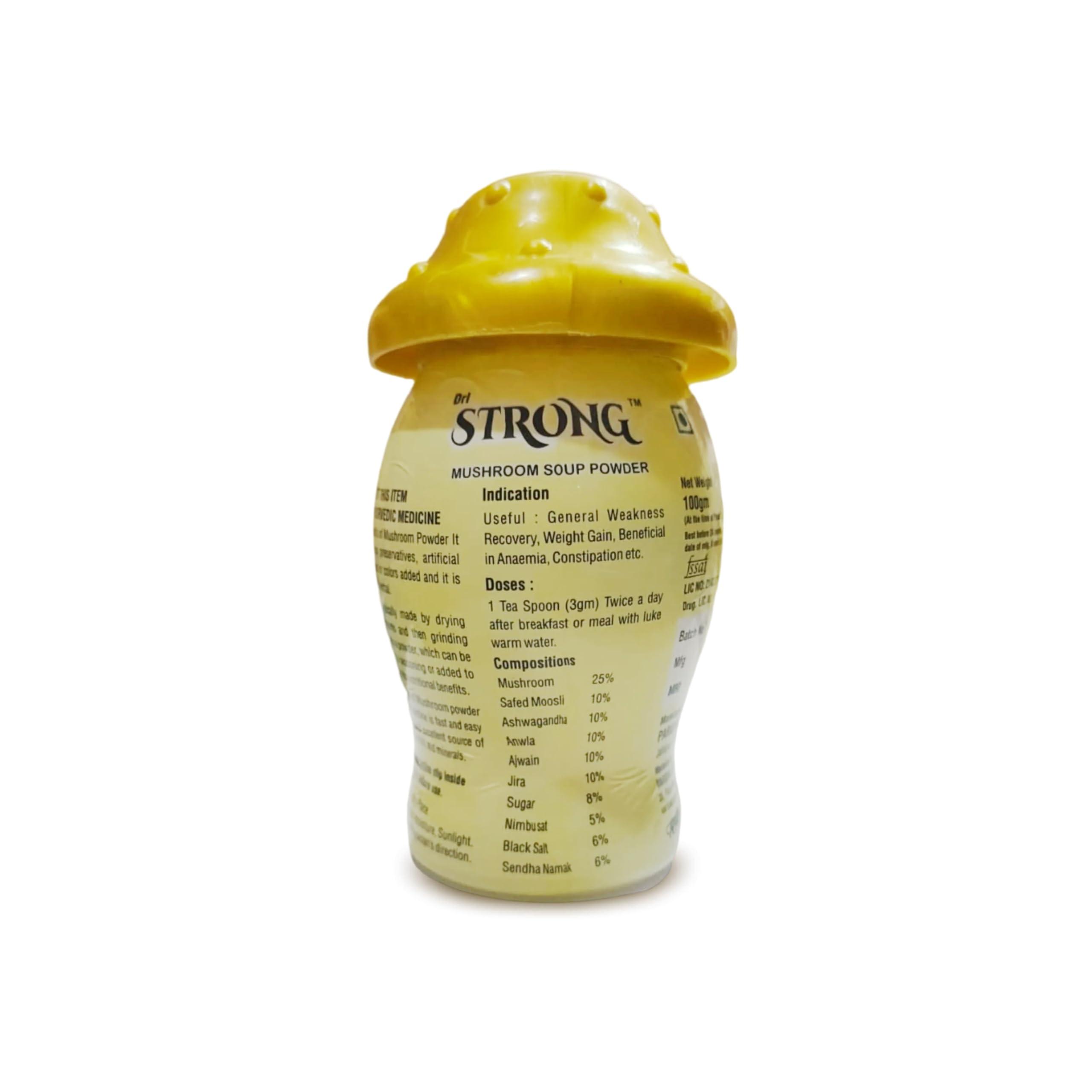 DRL STRONG MUSHROOMS POWDER DRL STRONG MUSHROOMS POWDER Weight Gainer Herbal Powder For Men And Women (100G) (Pack Of 1)