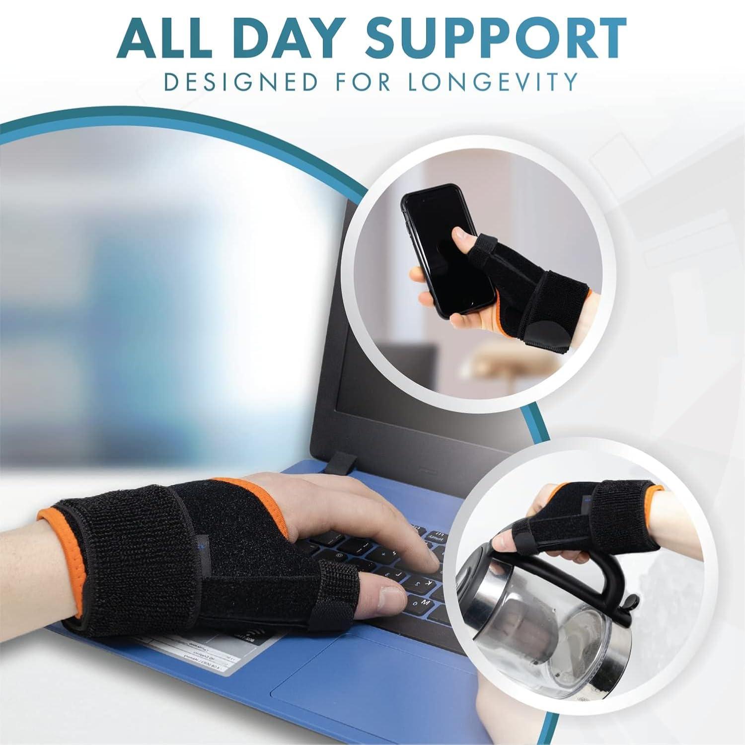 LEXOTHO LEXOTHO thumb wrist support for pain relief carpal tunnel splint for men women fracture belt right and left hand adjustable wrist band for gym (1-pc)