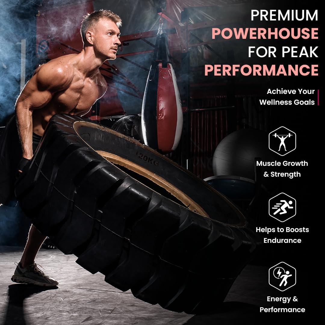 Naturyz NATURYZ Triple Strength 3600mg L-Arginine Complex | Bioactive form Arginine AKG & HCL for better absorption | Improves Pump & Performance | Ideal Pre-workout Supplement - 50 Tablets