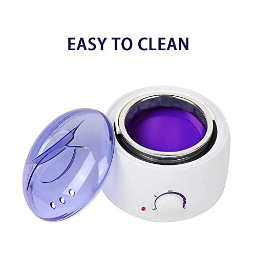EQUVIA EQUVIA Waxing Kit Wax Warmer Hair Removal with Hard Wax Beans 100 gm. Multiple Formulas Target Different Type of Hair, Eyebrow, Facial, Armpit, Bikini, Brazilian, for Women and Men.