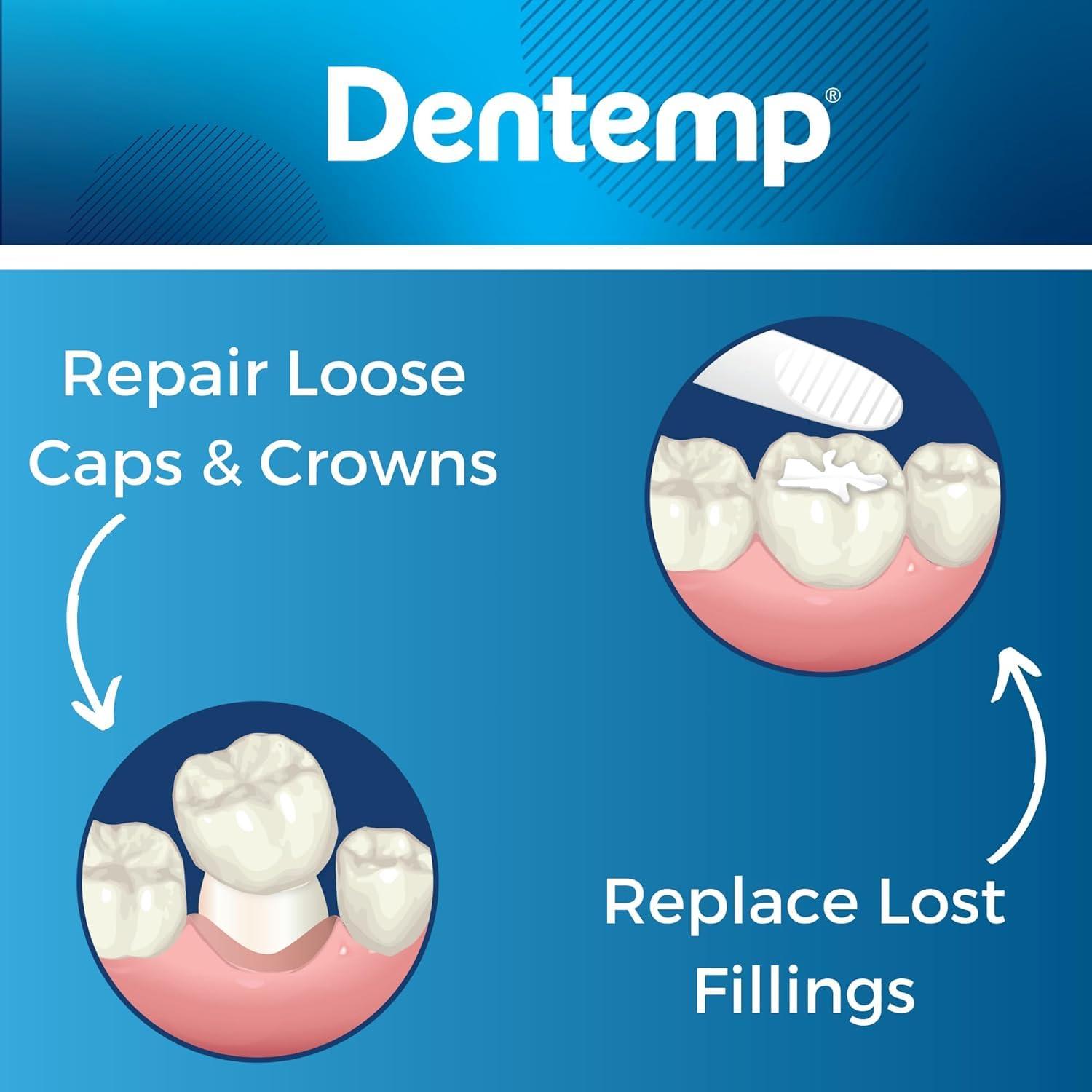 Dentemp Dentemp O.S. One Step Filling Dental Repair Material Maximum Hold, 1 each by Dentemp O.S.