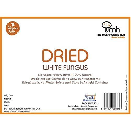 THE MUSHROOMS HUB The Mushrooms Hub Dried Edible Snow Mushroom (100 Grams)