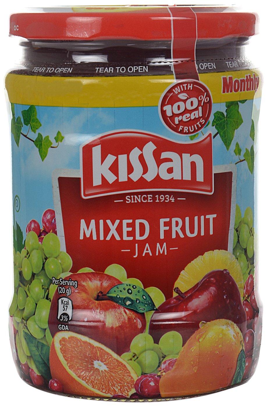Kissan Kissan Jam - Mixed Fruit, 700 g Bottle