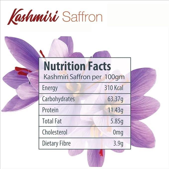 Kashmir ONLINE STORE Kashmir Online Store Original Saffron - Natural & Pure Finest Grade Kashmiri Kesar For Pregnant Women, Cooking, Face & Skin. (5Gm)