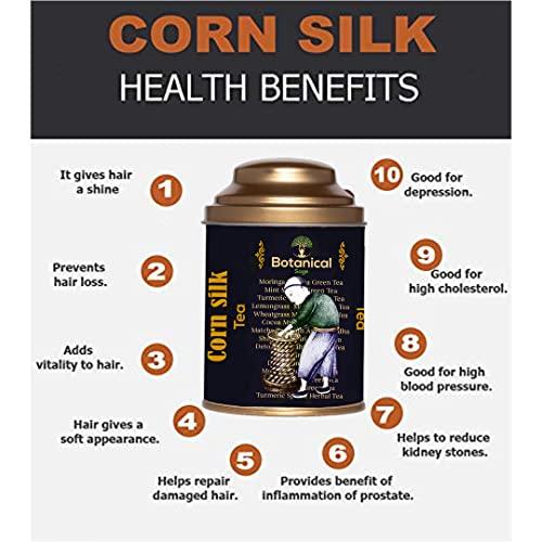 Botanical Sage Botanical Sage- Corn Silk Tea 40g | for Kidney Stones | Liver Cleansing | Bhutte Ke Baal | Maize Hair Tea |Supports Urinary Tract Health | Selected | Luxury Tea
