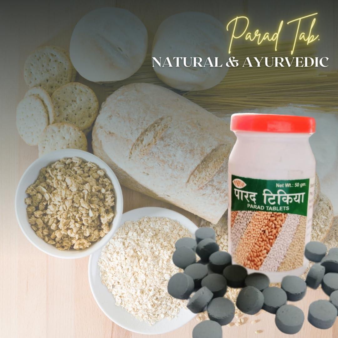 SURYAUDAY Para Tablet | Preserve Your Rice, Grains, Pulses, Rava, Besan, Maida Naturally with Para (Para/Mercury) Tablets (50 Gram Each) - Pack of 3 Bottle