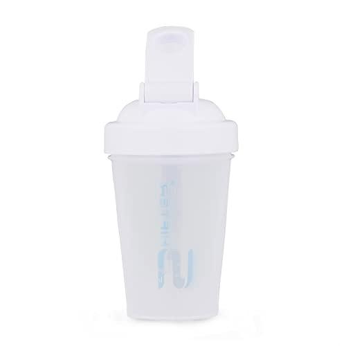 SHIFTER COMPACT GYM SHAKER BOTTLE PROTEIN SHAKER 400 ML FOR PREWORKOUT POST AND INTRA WORKOUT BPA FREE LEAKPROOF SIPPER (WHITE)
