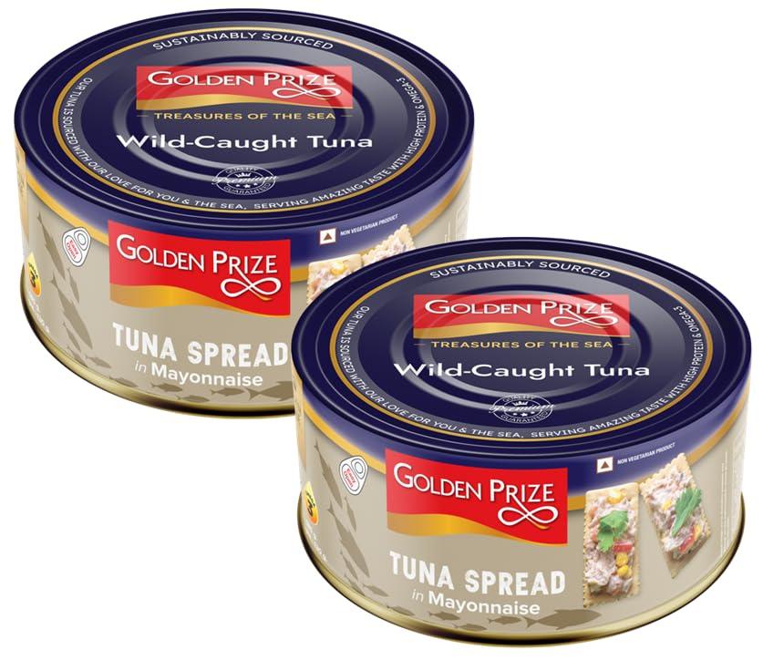 Golden Prize Golden Prize Tuna Spread in Mayonnaise, 185g(Pack of 2)