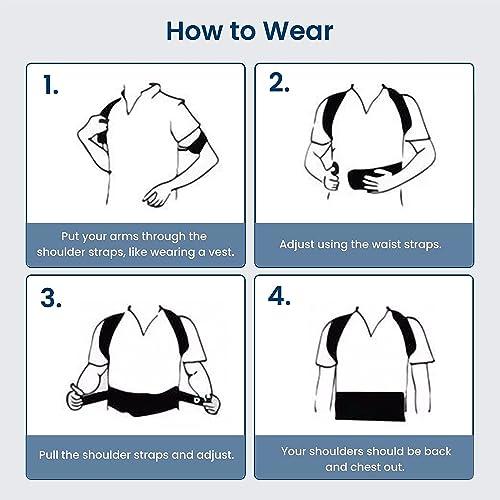 SLOVIC SLOVIC Posture Corrector For Men Back Support Belt For Back Pain Spine Posture Corrector For Women Back Straight Belt Back Posture Corrector Men Posture Belt Back Posture Corrector Women - X - LARGE